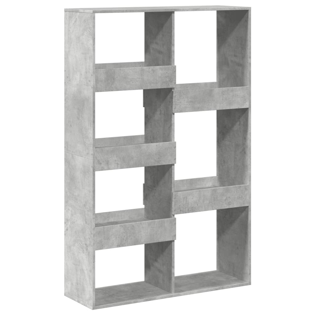 vidaXL Bibliothèque gris béton 100x33x155,5 cm Aggloméré