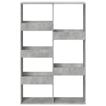 vidaXL Bibliothèque gris béton 100x33x155,5 cm Aggloméré