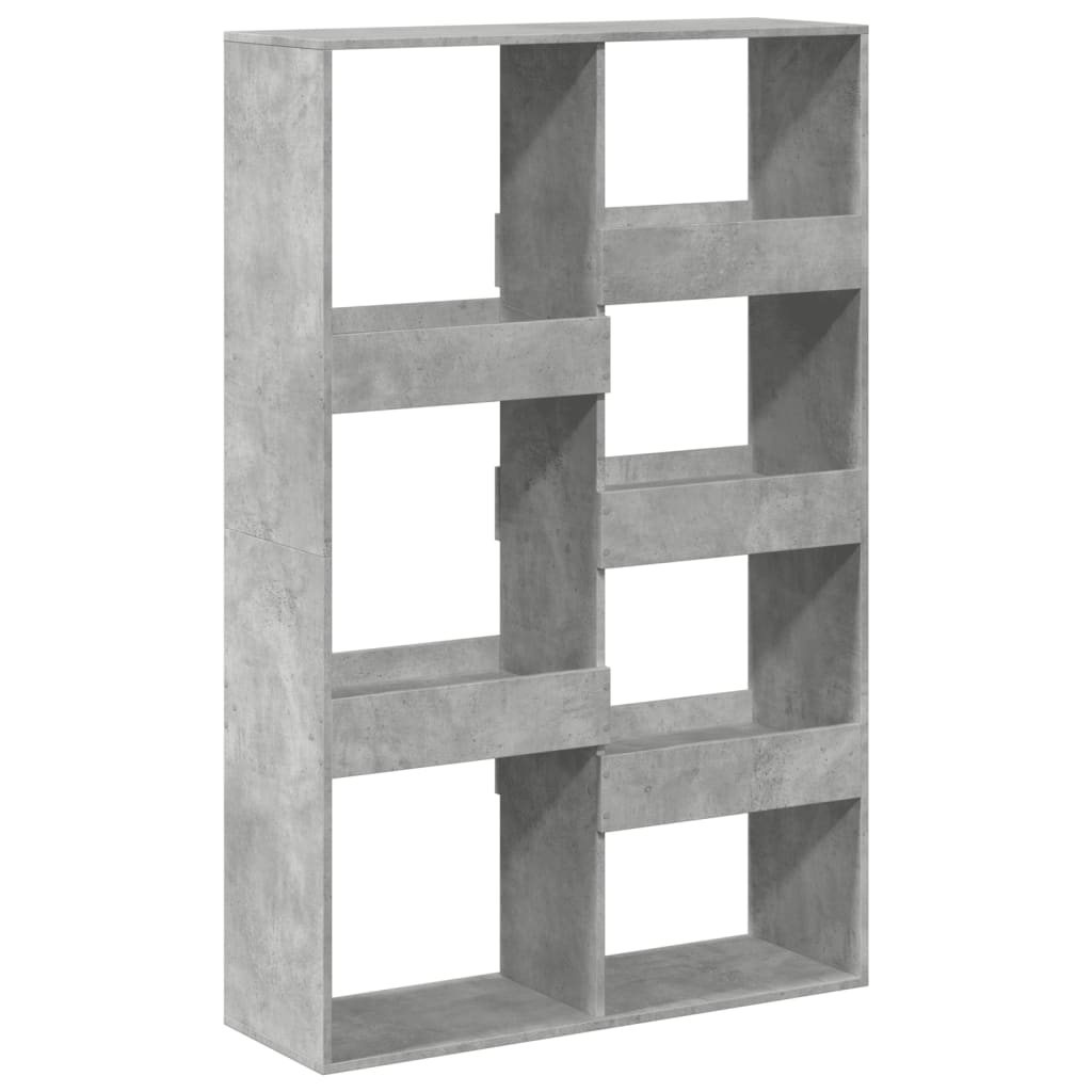 vidaXL Bibliothèque gris béton 100x33x155,5 cm Aggloméré