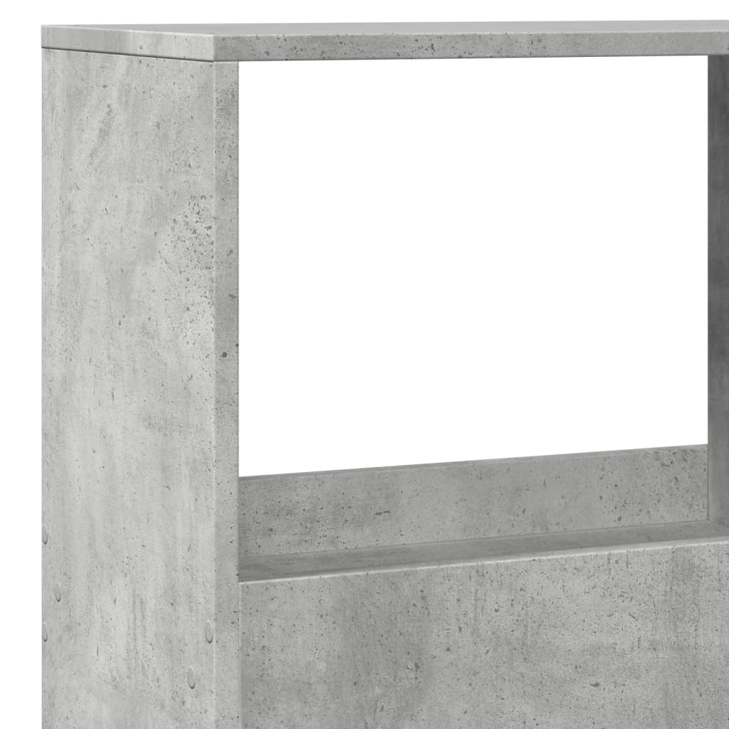 vidaXL Bibliothèque gris béton 100x33x155,5 cm Aggloméré