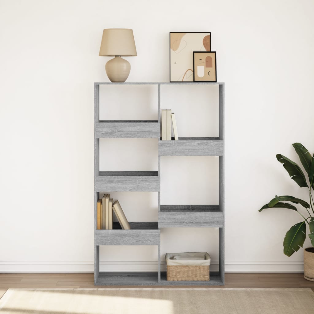 vidaXL Bücherregal Grau Sonoma 100x33x155,5 cm Holzwerkstoff