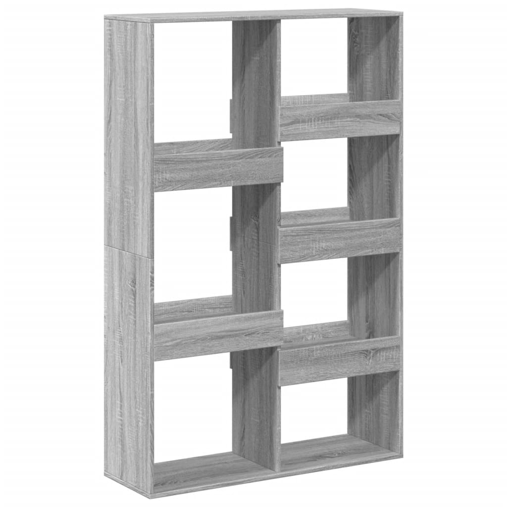 vidaXL Bücherregal Grau Sonoma 100x33x155,5 cm Holzwerkstoff