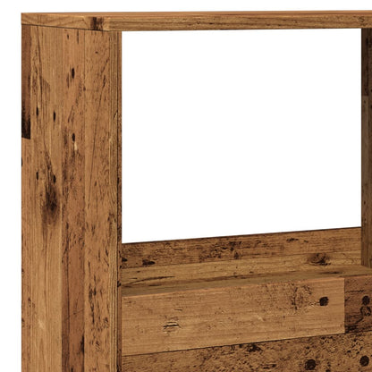 vidaXL Bücherregal Altholz-Optik 100x33x155,5 cm Holzwerkstoff