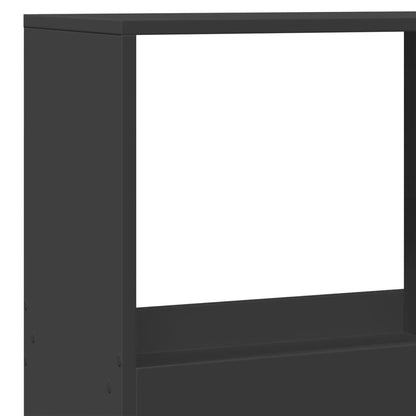 vidaXL Bücherregal Schwarz 100x33x175 cm Holzwerkstoff