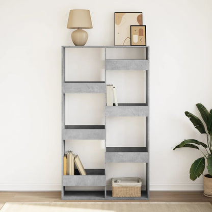 vidaXL Bibliothèque gris béton 100x33x175 cm en bois d'ingénierie