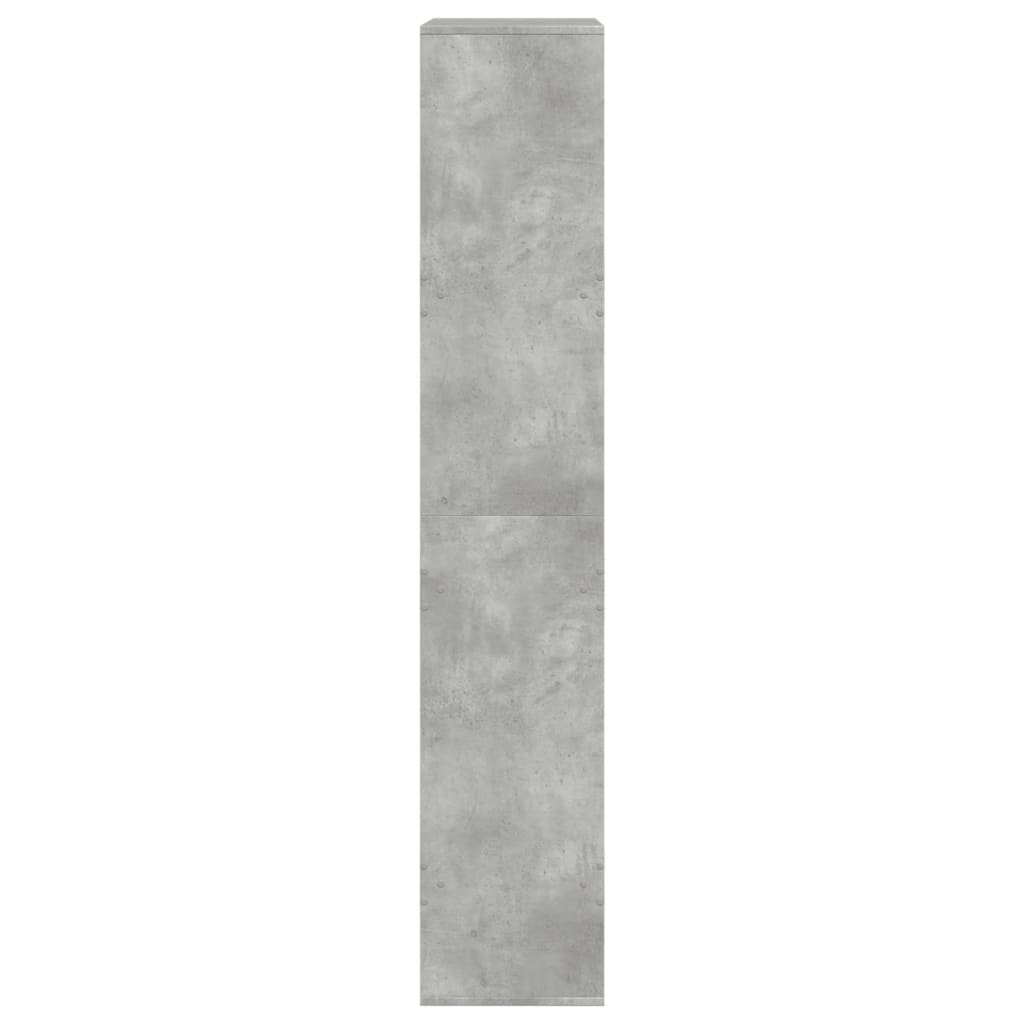 vidaXL Bibliothèque gris béton 100x33x175 cm en bois d'ingénierie