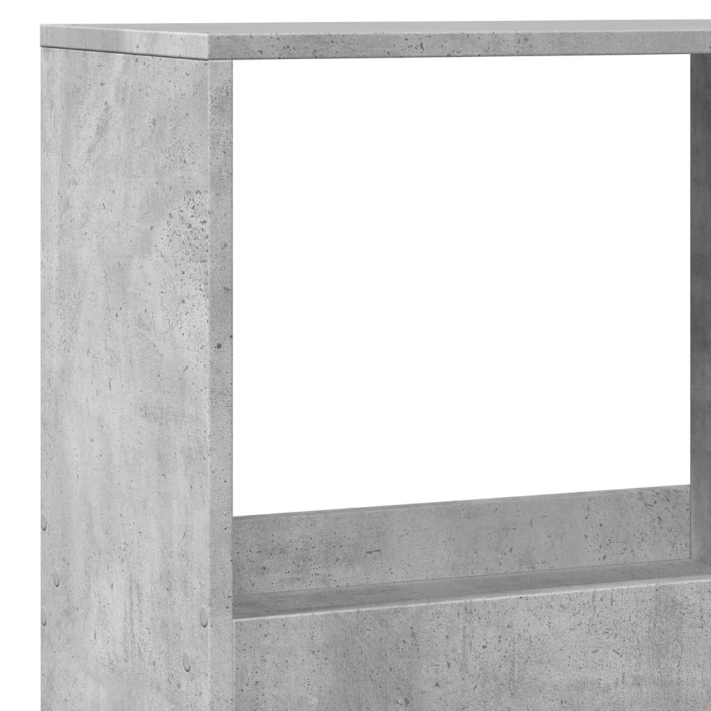 vidaXL Bibliothèque gris béton 100x33x175 cm en bois d'ingénierie