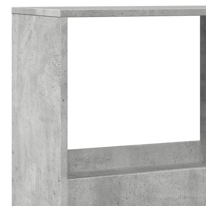 vidaXL Bibliothèque gris béton 100x33x175 cm en bois d'ingénierie