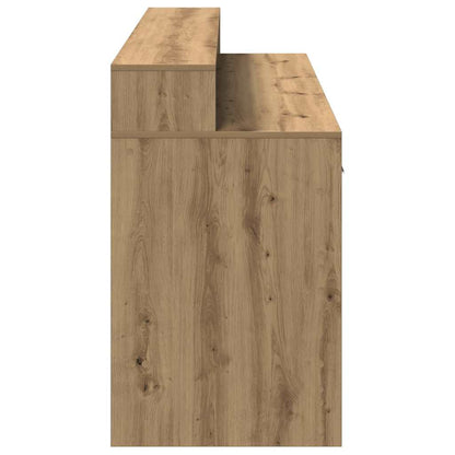 vidaXL LED-Schreibtisch Artisan-Eiche 160x55x91 Holzwerkstoff