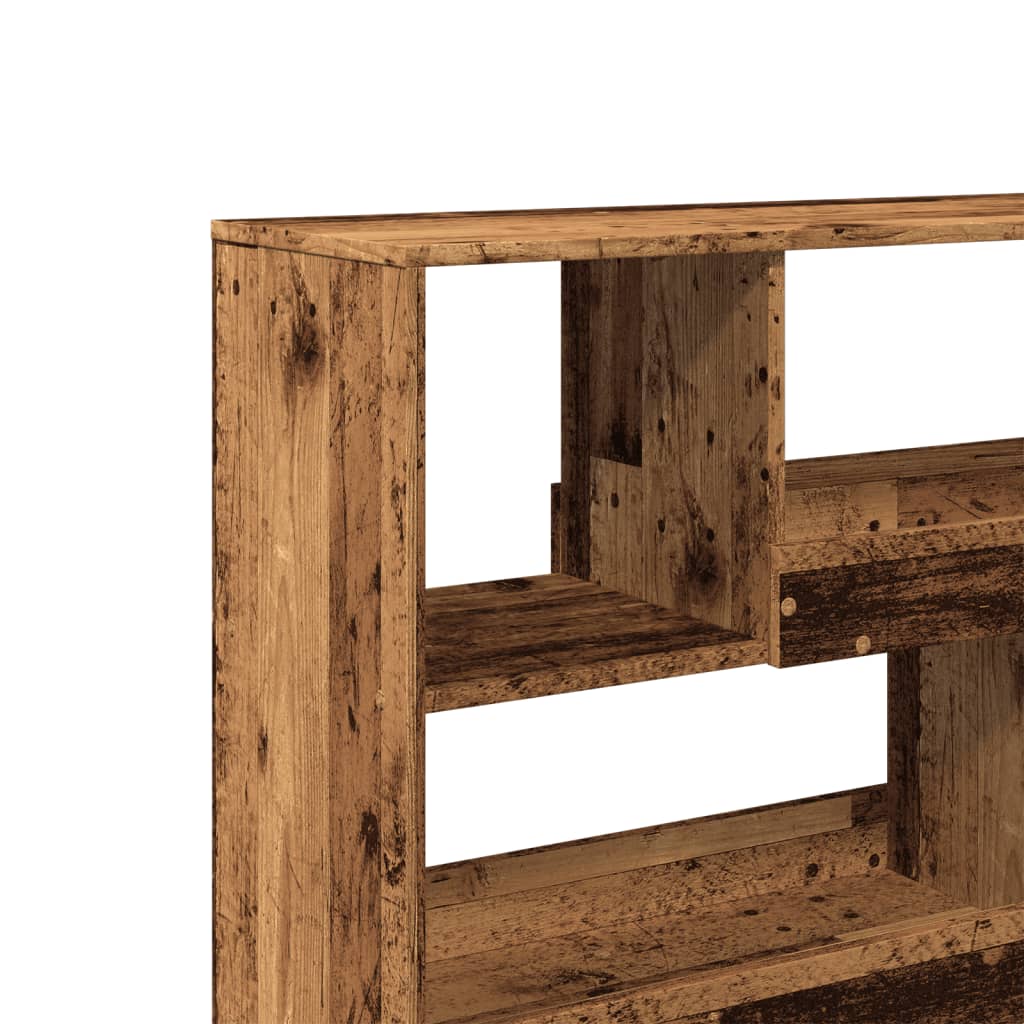 vidaXL Raumteiler Altholz-Optik 100x33x94,5 cm Holzwerkstoff