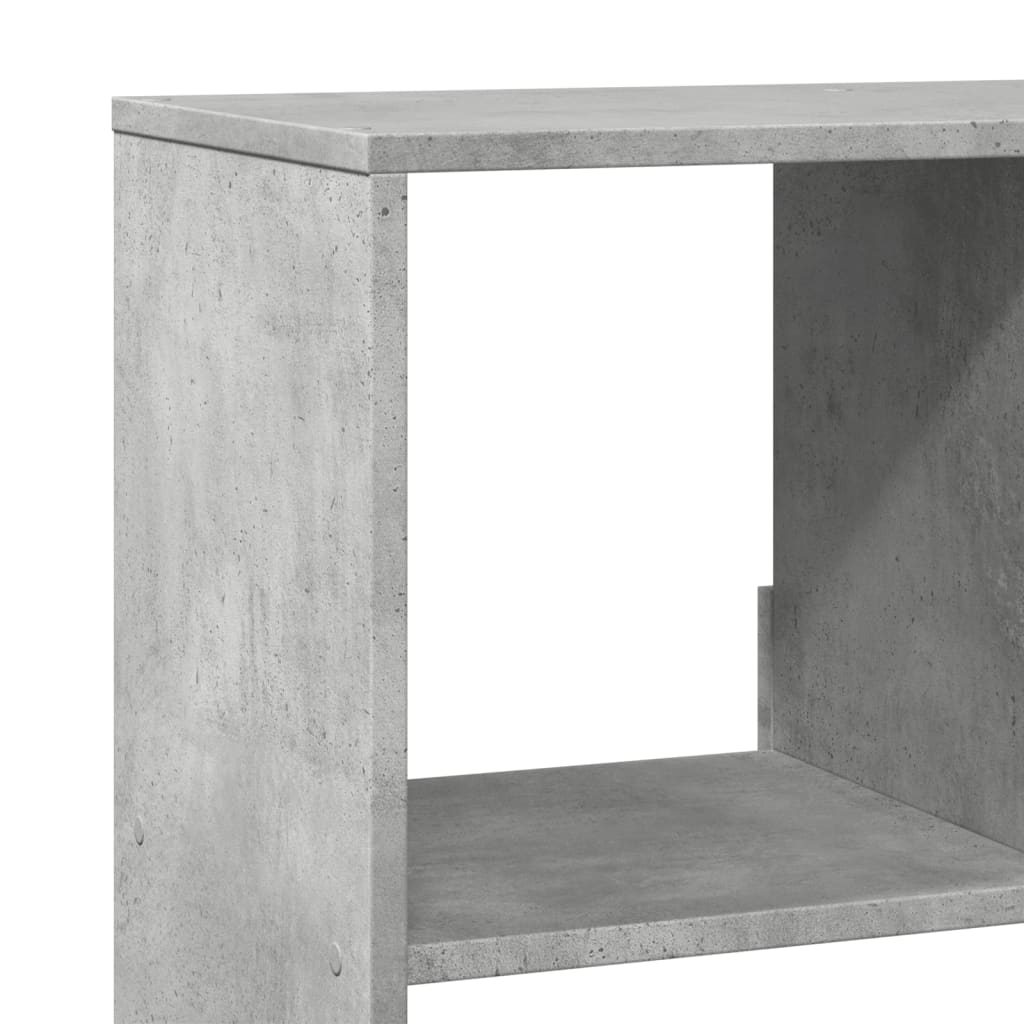 vidaXL Séparateur de pièce gris béton 100x33x156,5 cm bois d'ingénierie
