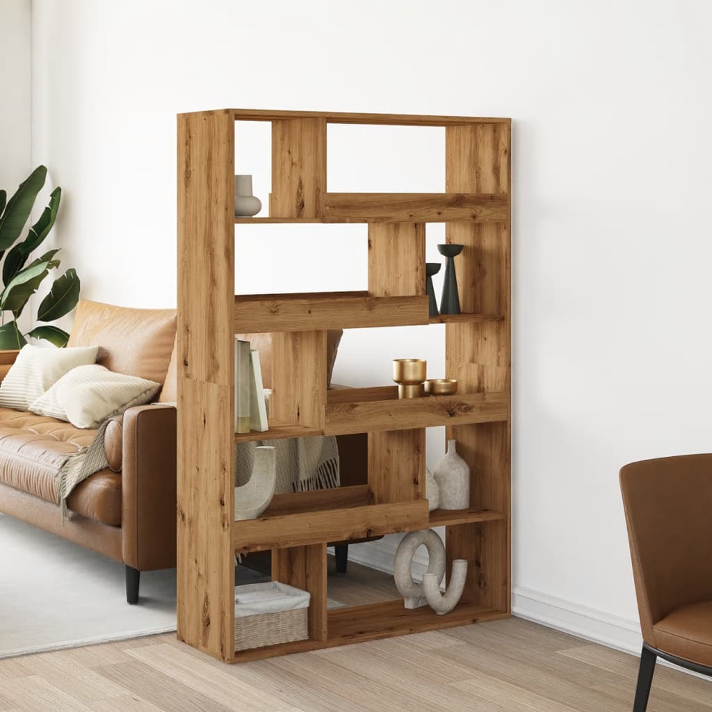 vidaXL Séparateur de pièce Chêne Artisan 100x33x156,5 cm Bois d'ingénierie