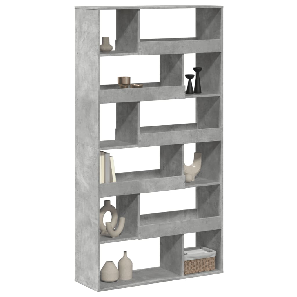 vidaXL Paravent Gris béton 100x33x187,5 cm Bois d'ingénierie