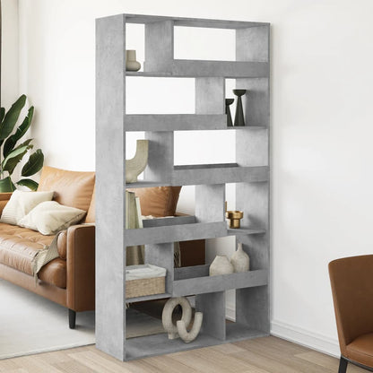 vidaXL Paravent Gris béton 100x33x187,5 cm Bois d'ingénierie
