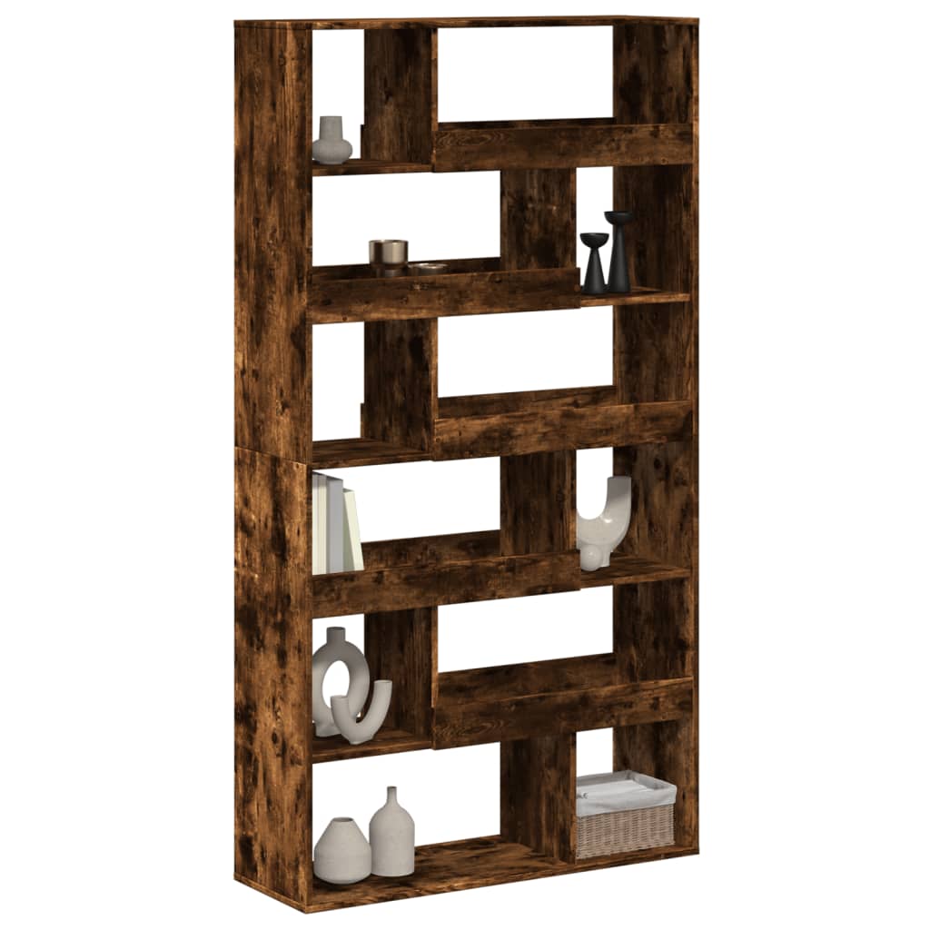 vidaXL Raumteiler Räuchereiche 100x33x187,5 cm Holzwerkstoff