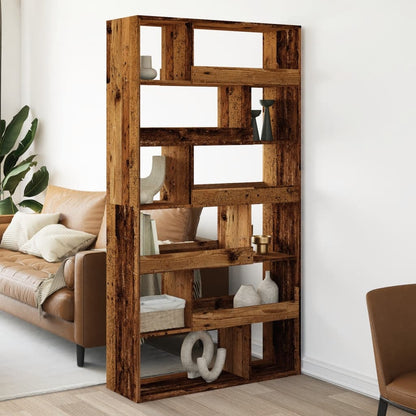 vidaXL Séparateur de pièce aspect bois recyclé 100x33x187,5 cm Bois d'ingénierie