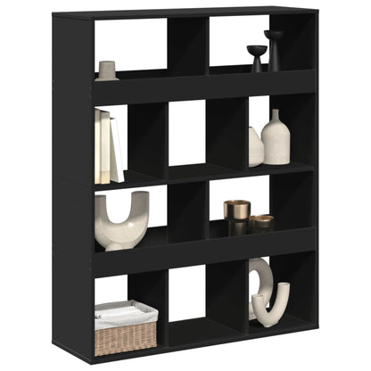 vidaXL Raumteiler Schwarz 100x33x125,5 cm Holzwerkstoff