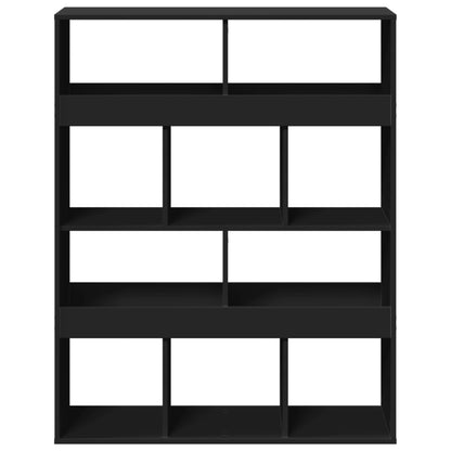 vidaXL Raumteiler Schwarz 100x33x125,5 cm Holzwerkstoff