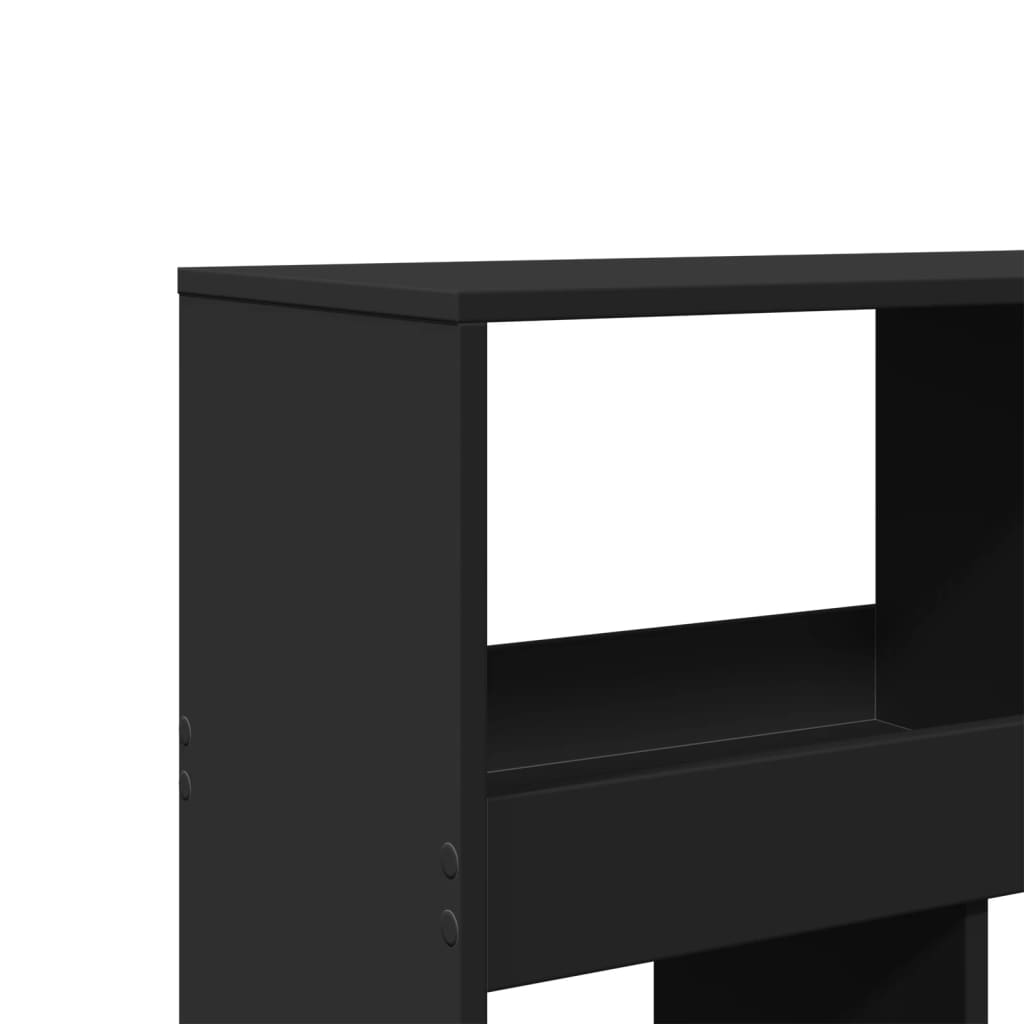vidaXL Raumteiler Schwarz 100x33x125,5 cm Holzwerkstoff