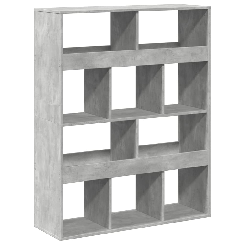 vidaXL Raumteiler Betongrau 100x33x125,5 cm Holzwerkstoff