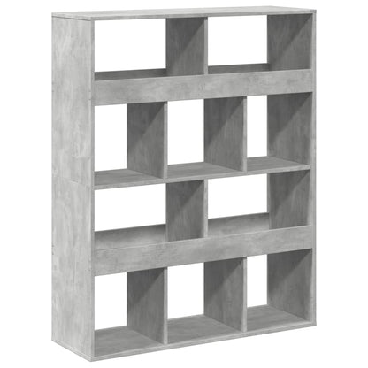 vidaXL Raumteiler Betongrau 100x33x125,5 cm Holzwerkstoff