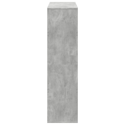 vidaXL Raumteiler Betongrau 100x33x125,5 cm Holzwerkstoff