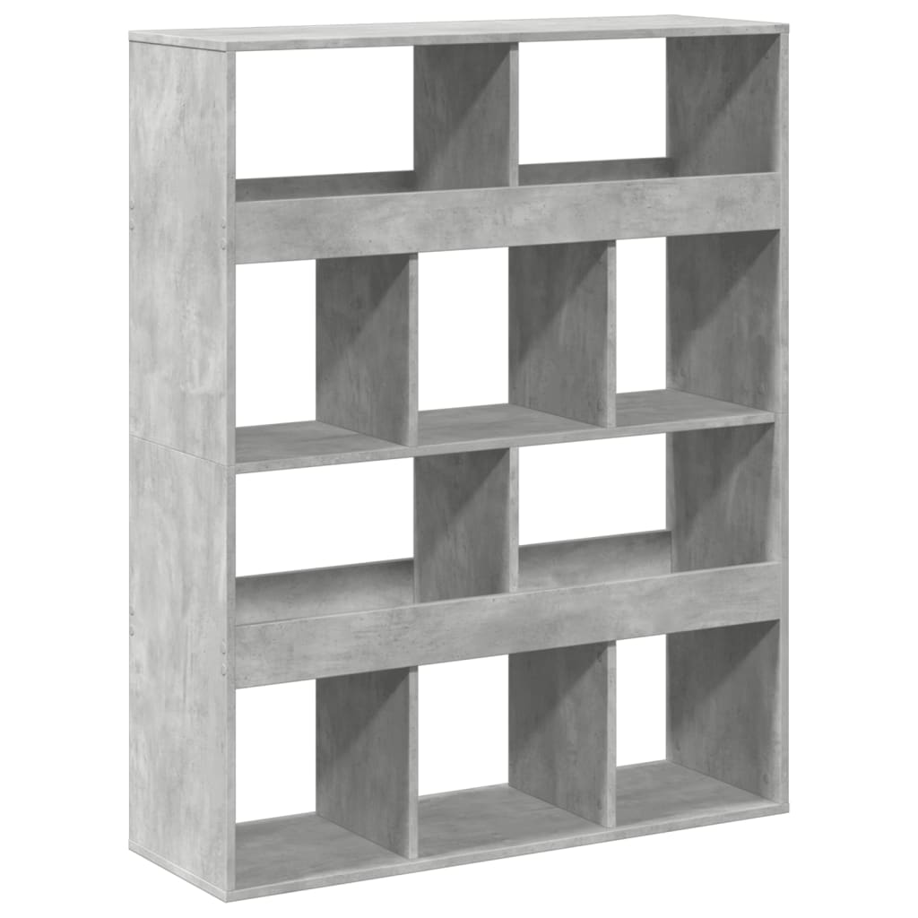 vidaXL Raumteiler Betongrau 100x33x125,5 cm Holzwerkstoff