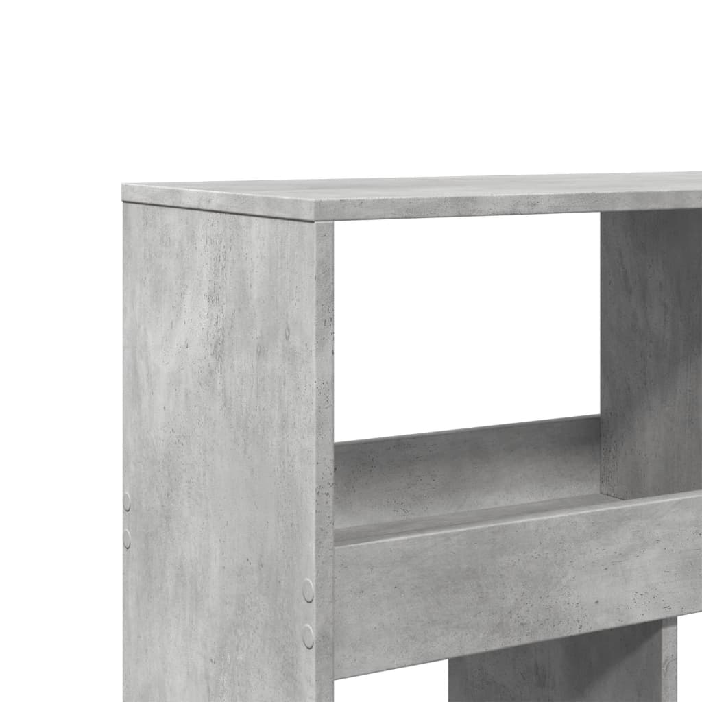 vidaXL Raumteiler Betongrau 100x33x125,5 cm Holzwerkstoff