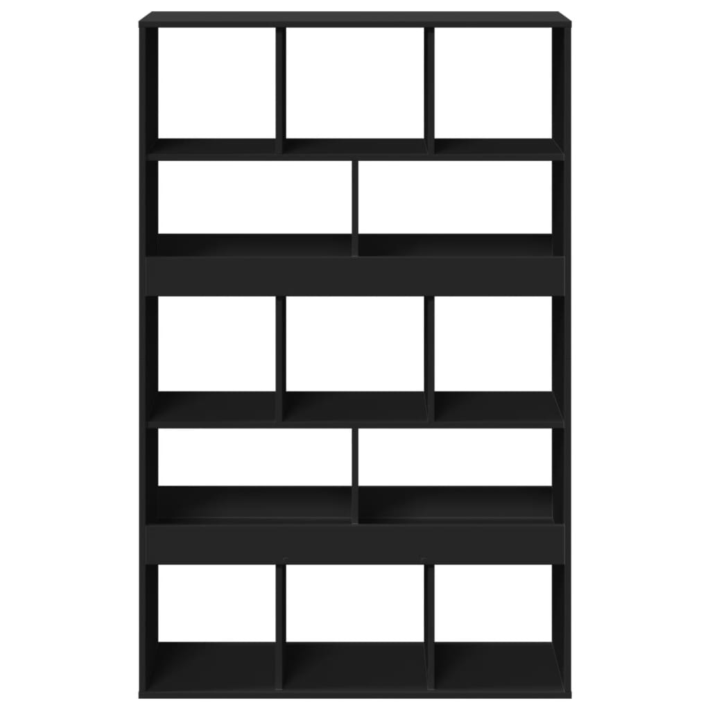 vidaXL Séparateur de pièce noir 100x33x156,5 cm Bois d'ingénierie
