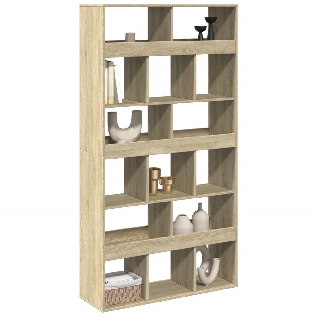 vidaXL Raumteiler Sonoma-Eiche 100x33x187,5 cm Holzwerkstoff