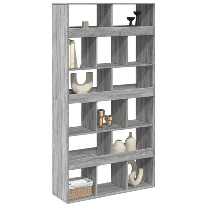 vidaXL Raumteiler Grau Sonoma 100x33x187,5 cm Holzwerkstoff