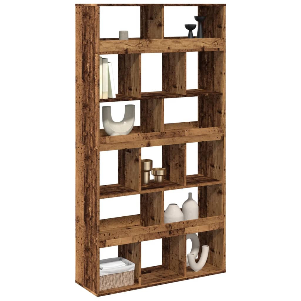 vidaXL Raumteiler Altholz-Optik 100x33x187,5 cm Holzwerkstoff