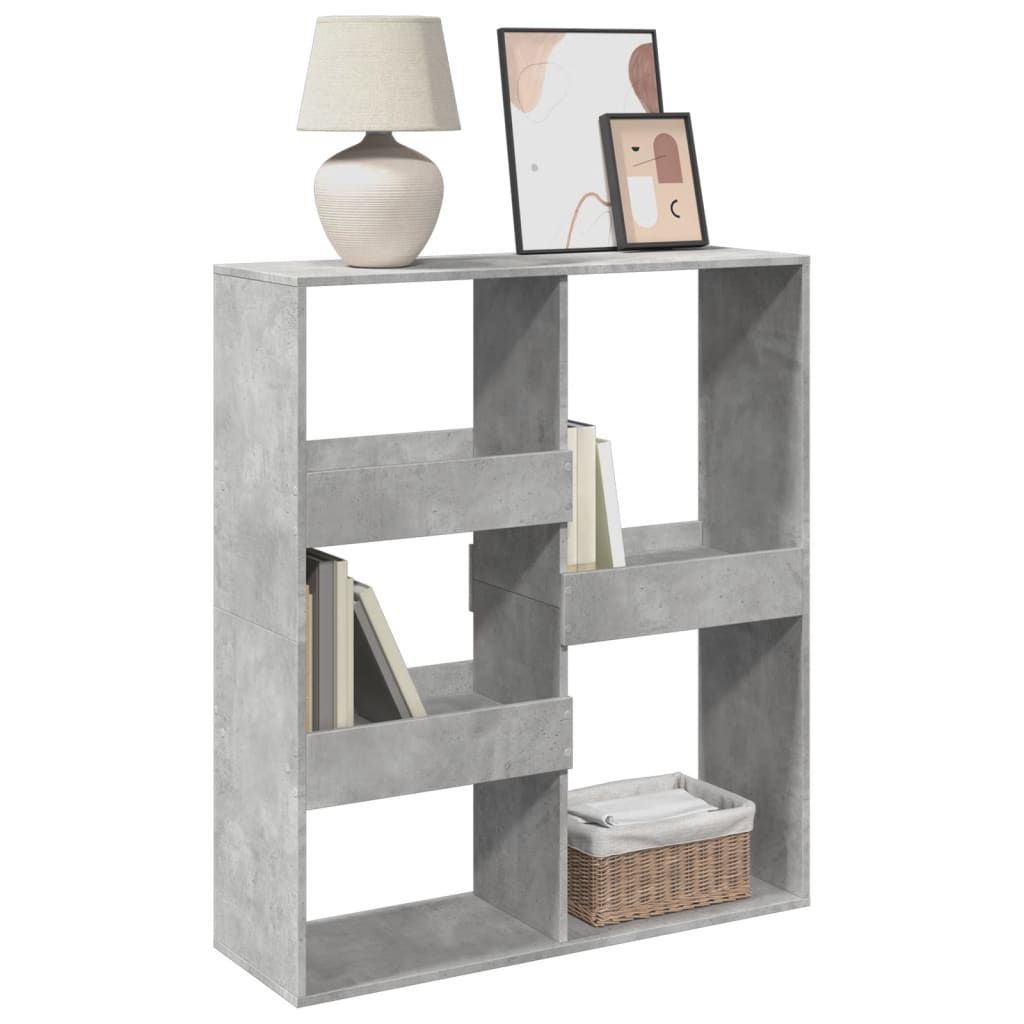 vidaXL Séparateur de pièce gris béton 100x33x115 cm aggloméré