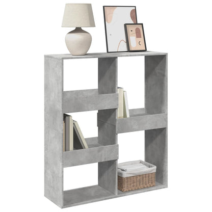 vidaXL Séparateur de pièce gris béton 100x33x115 cm aggloméré