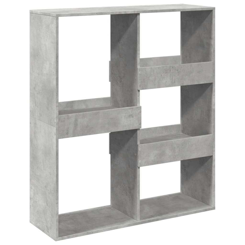 vidaXL Séparateur de pièce gris béton 100x33x115 cm aggloméré
