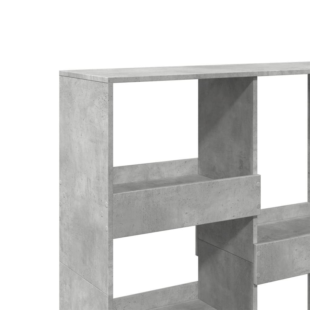 vidaXL Séparateur de pièce gris béton 100x33x115 cm aggloméré