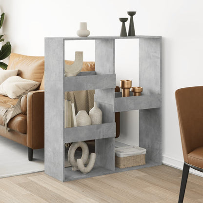 vidaXL Séparateur de pièce gris béton 100x33x115 cm aggloméré