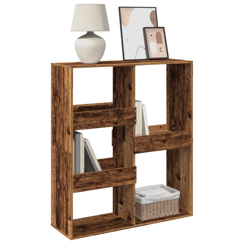 vidaXL Raumteiler Altholz-Optik 100x33x115 cm Holzwerkstoff