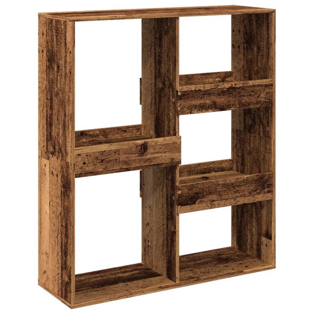 vidaXL Raumteiler Altholz-Optik 100x33x115 cm Holzwerkstoff