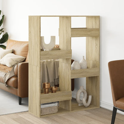 vidaXL Séparateur de pièce Chêne Sonoma 100x33x135 cm Bois d'ingénierie