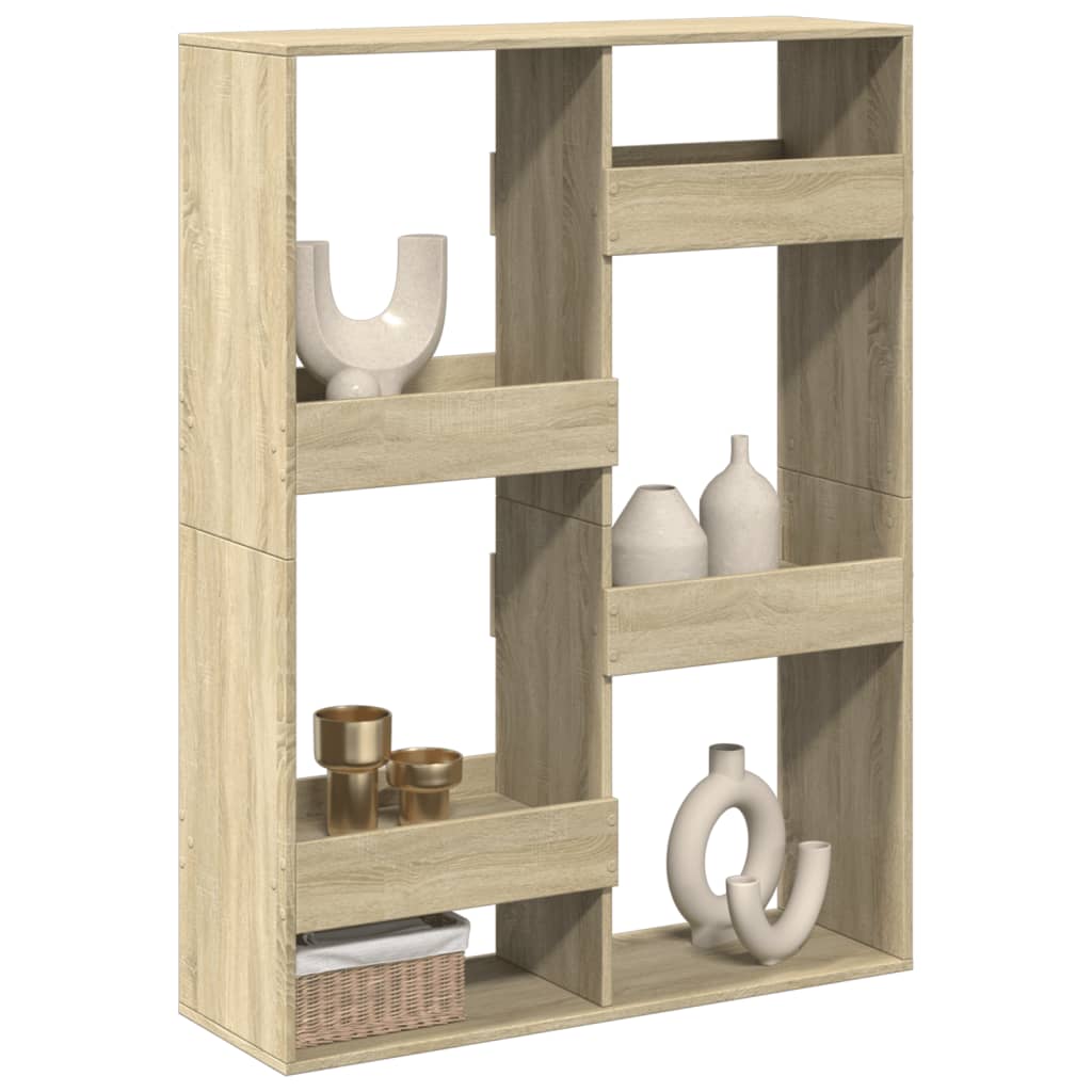 vidaXL Séparateur de pièce Chêne Sonoma 100x33x135 cm Bois d'ingénierie
