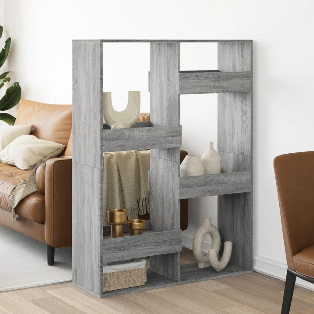 vidaXL Cloison de séparation Gris sonoma 100x33x135 cm Bois d'ingénierie