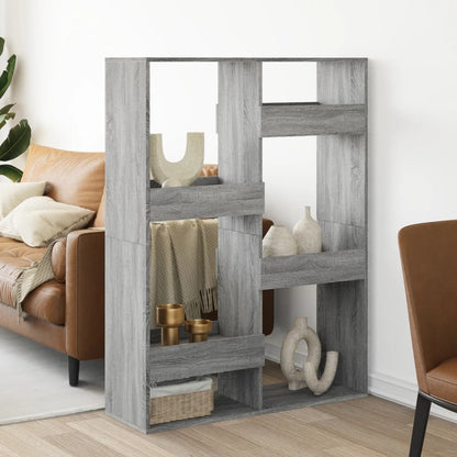vidaXL Cloison de séparation Gris sonoma 100x33x135 cm Bois d'ingénierie
