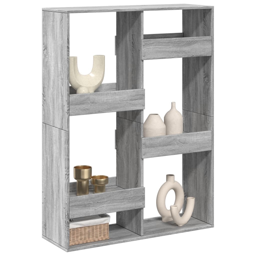 vidaXL Cloison de séparation Gris sonoma 100x33x135 cm Bois d'ingénierie