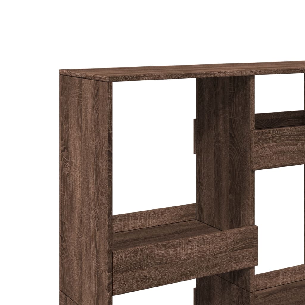 vidaXL Raumteiler Braun Eichen-Optik 100x33x135 cm Holzwerkstoff