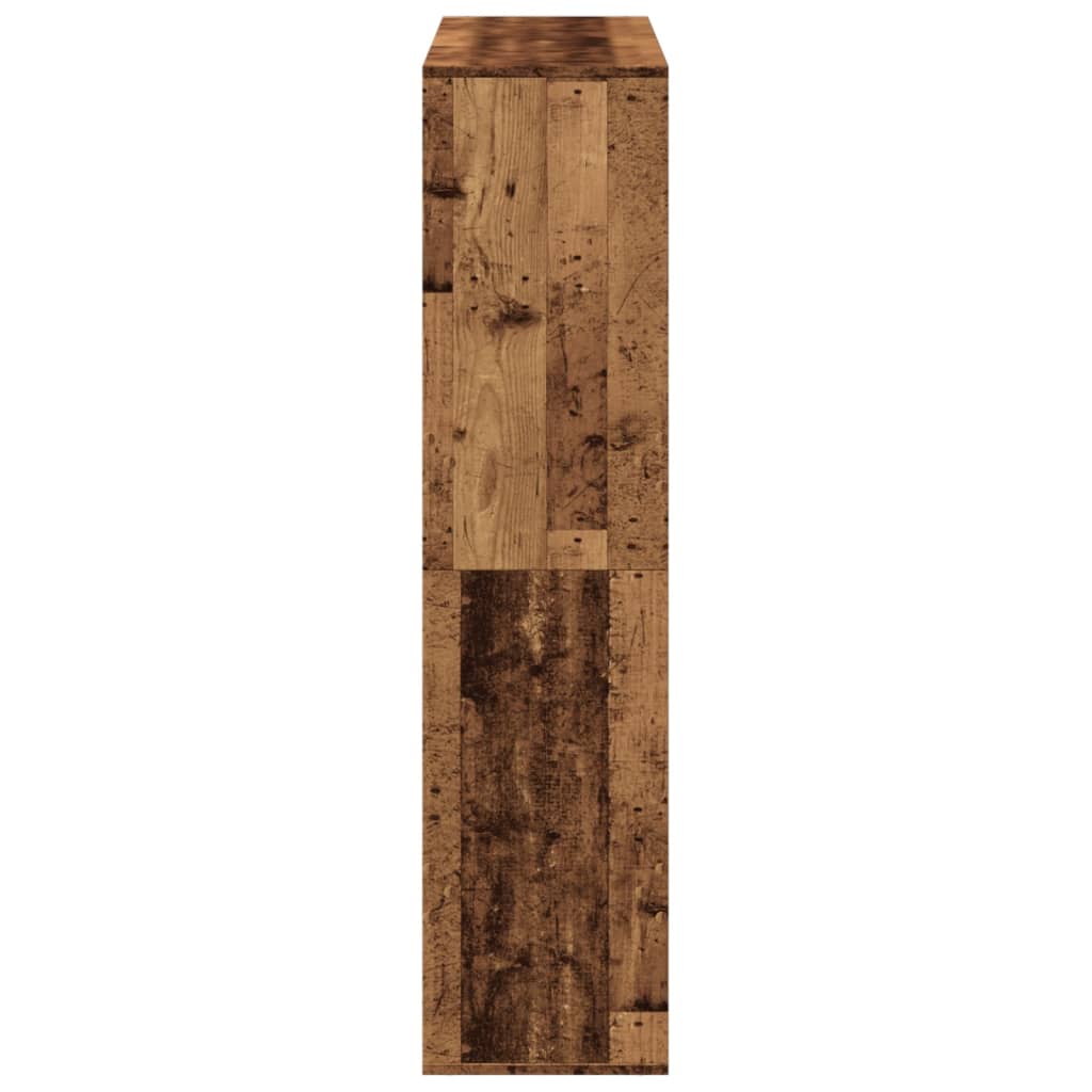 vidaXL Paravent aspect vieux bois 100x33x135 cm Bois d'ingénierie
