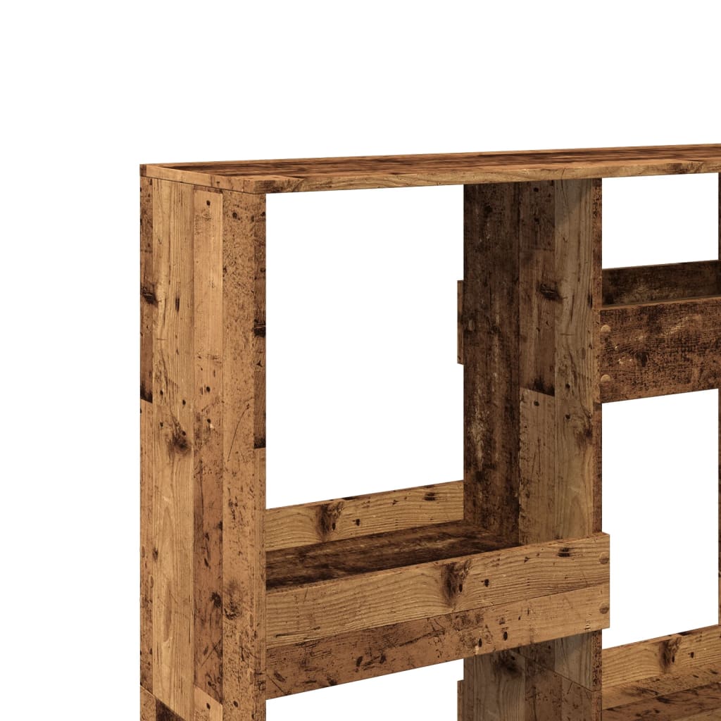 vidaXL Paravent aspect vieux bois 100x33x135 cm Bois d'ingénierie