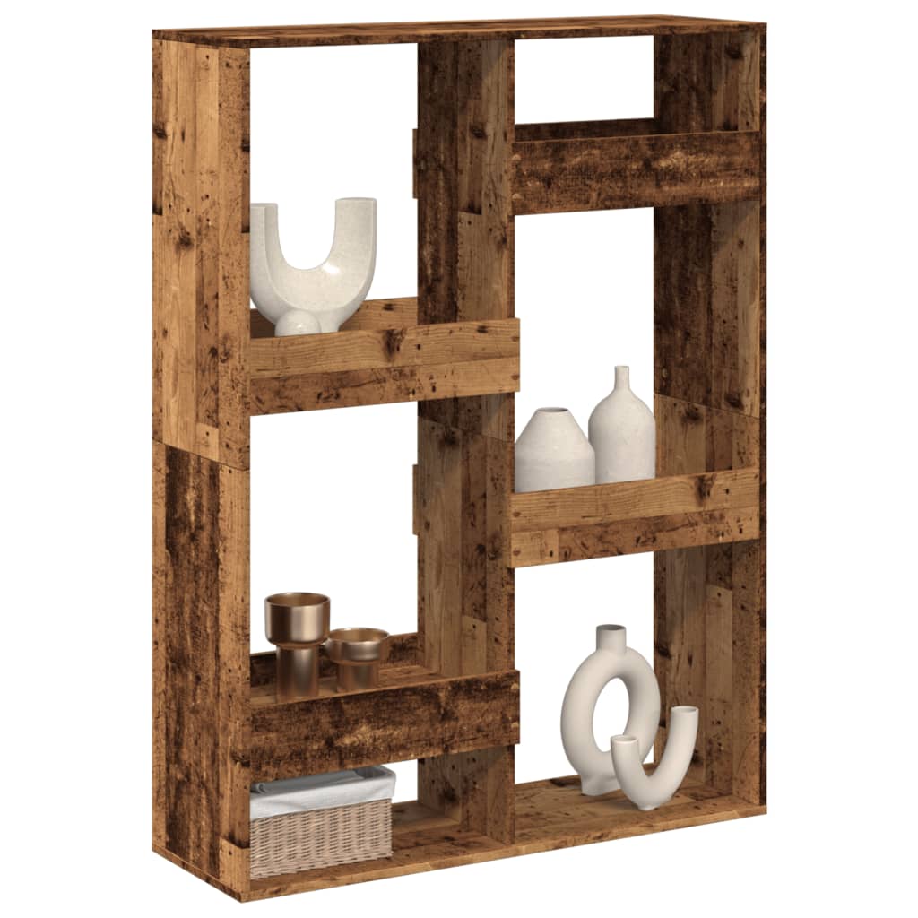 vidaXL Paravent aspect vieux bois 100x33x135 cm Bois d'ingénierie