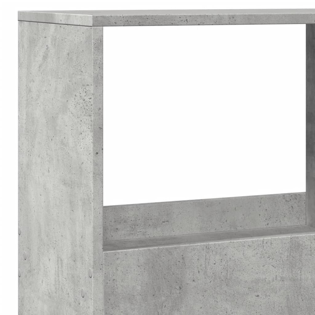 vidaXL Raumteiler Betongrau 100x33x155,5 cm Holzwerkstoff