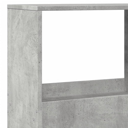 vidaXL Raumteiler Betongrau 100x33x155,5 cm Holzwerkstoff